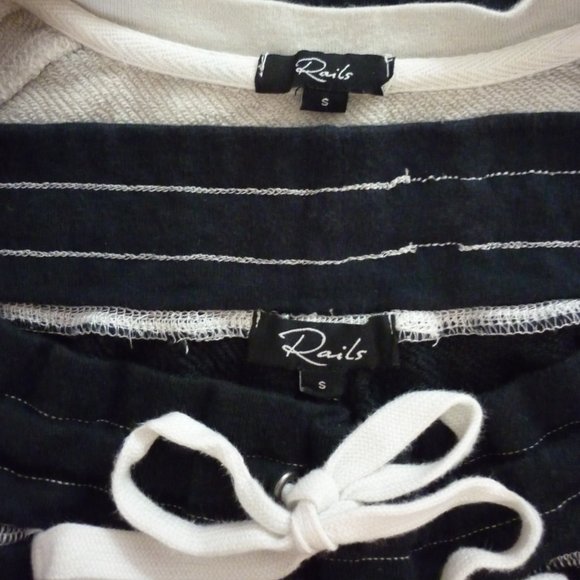 Rails Theo & Oakland Tie Dye Joggers & Sweatshirt Set Outfit Small Blue/Gray - Picture 6 of 6